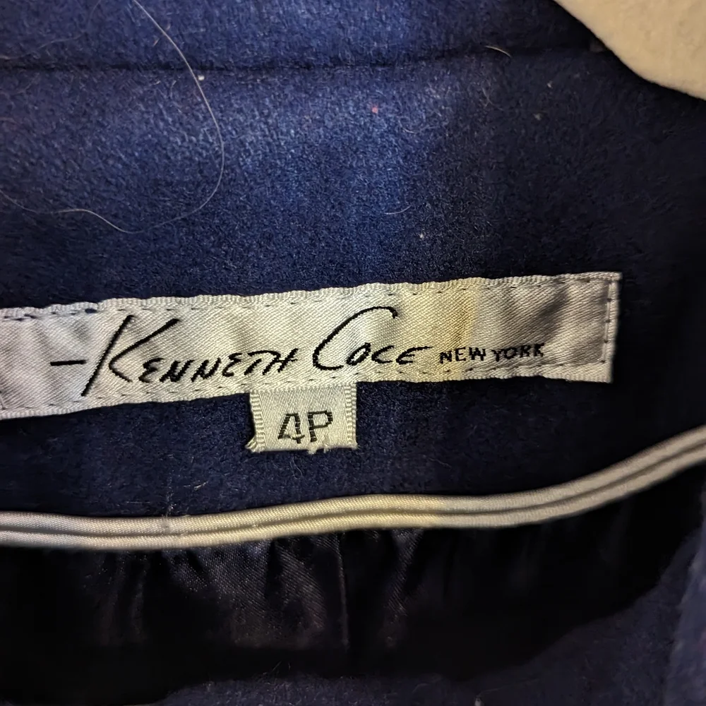 Kenneth Cole Navy peacock coat - Picture 3 of 4